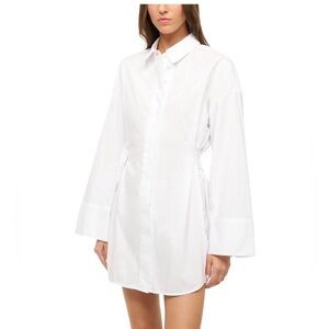 Staud Cindy white mini dress